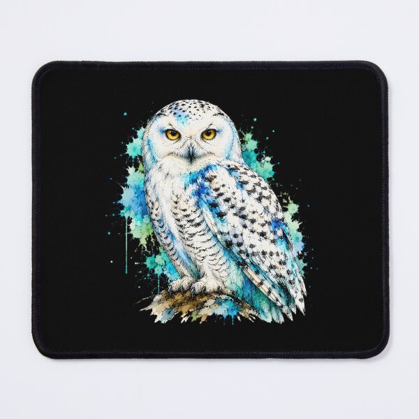 Item preview, Snowy Owl Watercolor Art – Majestic Colorful Bird Illustration designed and sold by ColorSplash123.