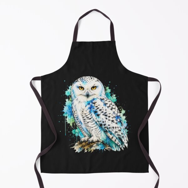 Item preview, Snowy Owl Watercolor Art – Majestic Colorful Bird Illustration designed and sold by ColorSplash123.