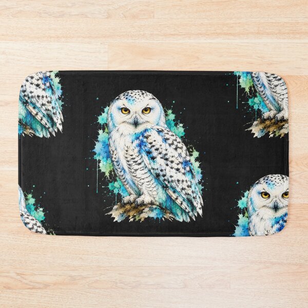 Item preview, Snowy Owl Watercolor Art – Majestic Colorful Bird Illustration designed and sold by ColorSplash123.