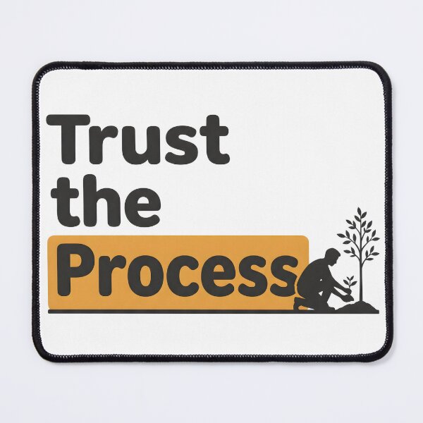 Item preview, Trust the Process Motivational Typography Growth Mindset Graphic T-Shirt designed and sold by StickerNestYou.