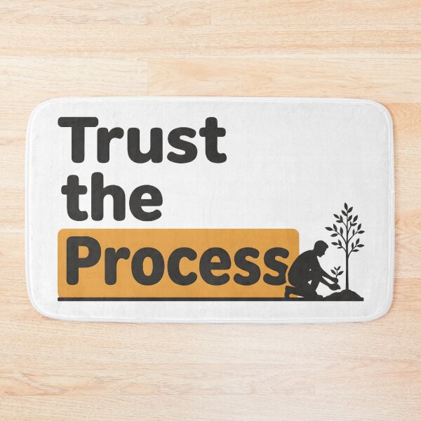 Item preview, Trust the Process Motivational Typography Growth Mindset Graphic T-Shirt designed and sold by StickerNestYou.