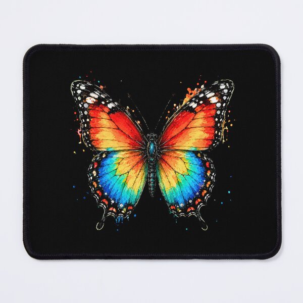 Item preview, Rainbow Butterfly Watercolor Art – Colorful Nature Illustration designed and sold by ColorSplash123.