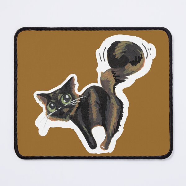 Item preview, Tortoiseshell Cat with a Rattle Tail designed and sold by TheMuseMirage.