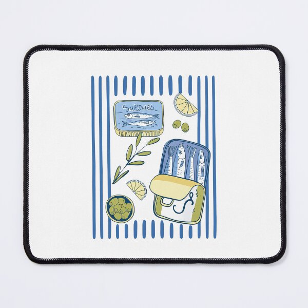 Item preview, Les Sardines Funny Tinned Fish designed and sold by nosu-art-pod.