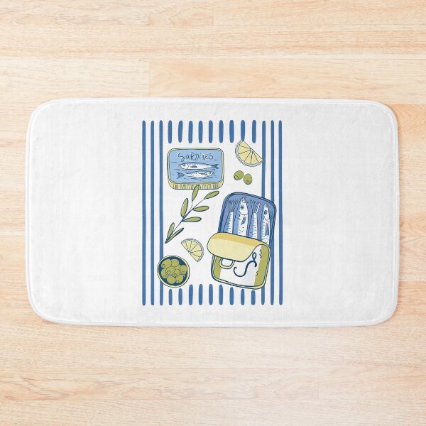Item preview, Les Sardines Funny Tinned Fish designed and sold by nosu-art-pod.
