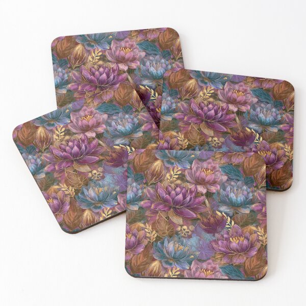 Item preview, Delicate Lotus Flower - Flower Floral Pattern - Housewarming Gift Ideas designed and sold by RoyalStarsPatts.