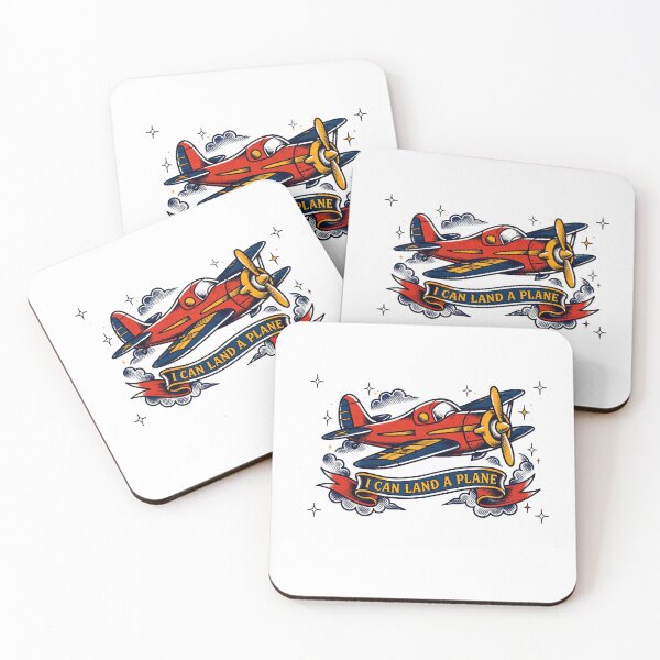 Item preview, I Can Land A Plane Funny Old School Tattoo Plane Vintage Aviation designed and sold by Neurospicy Trolls.