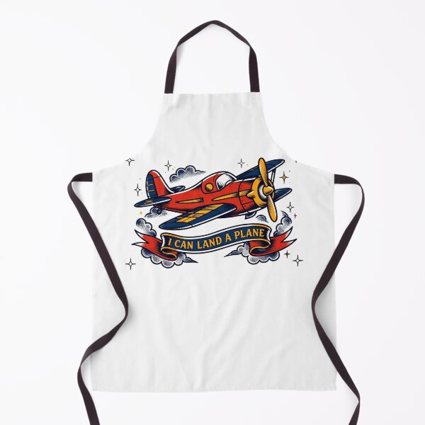 Item preview, I Can Land A Plane Funny Old School Tattoo Plane Vintage Aviation designed and sold by Neurospicy Trolls.