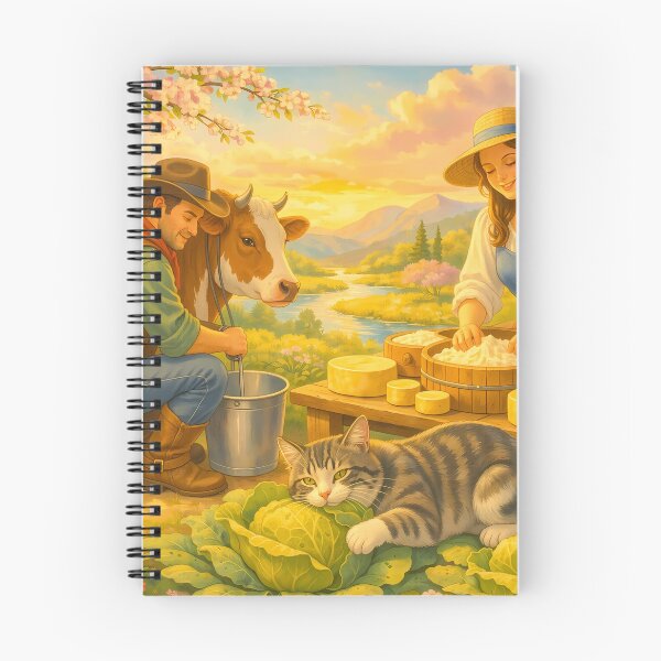Item preview, Farmers Making Cheese and Cat Eating Cabbage designed and sold by m-y-A-I-A-R-T-.