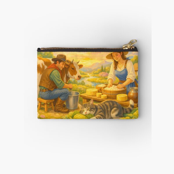 Item preview, Farmers Making Cheese and Cat Eating Cabbage designed and sold by m-y-A-I-A-R-T-.