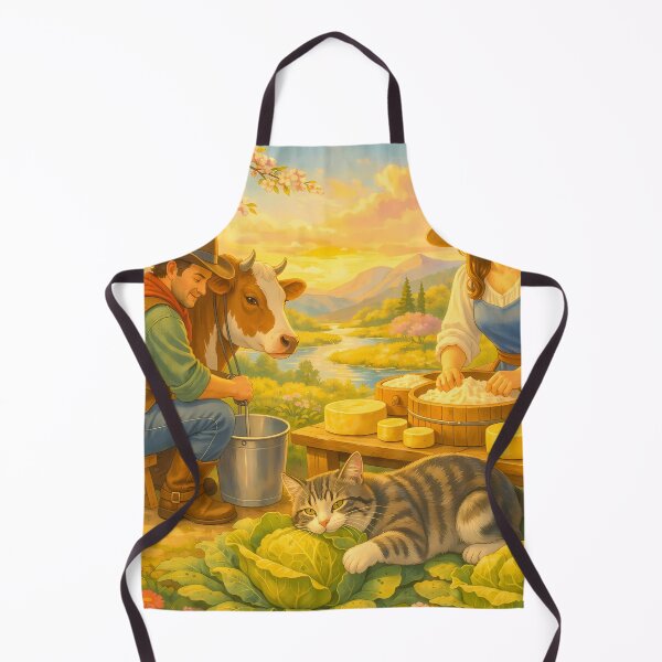 Item preview, Farmers Making Cheese and Cat Eating Cabbage designed and sold by m-y-A-I-A-R-T-.