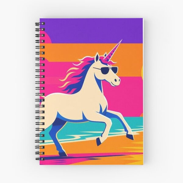 Item preview, Sunset Unicorn – Playful Summer Fantasy Art designed and sold by Dogandesighn.