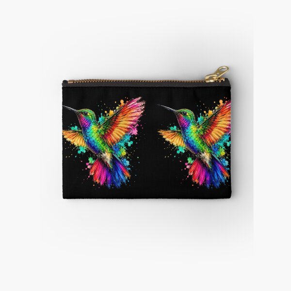 Item preview, Tropical Hummingbird Watercolor Art – Colorful Bird Illustration designed and sold by ColorSplash123.