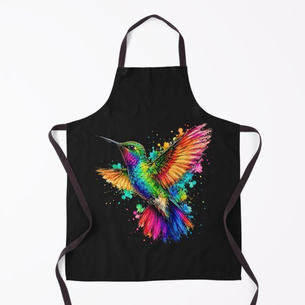 Item preview, Tropical Hummingbird Watercolor Art – Colorful Bird Illustration designed and sold by ColorSplash123.