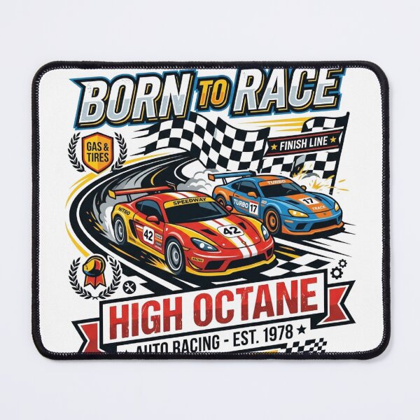 Item preview, Retro Flat Vector Race Car Illustration T-Shirt designed and sold by Bangcen.