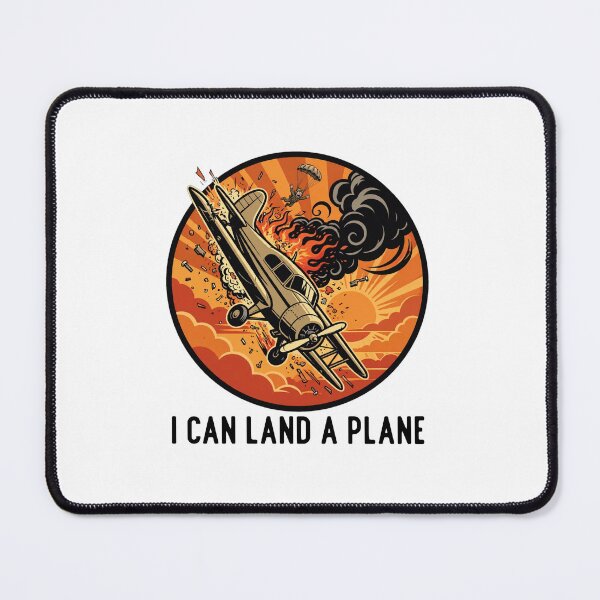 Item preview, I Can Land A Plane Funny Plane Crash Pilot Parachute Retro Sunset designed and sold by Neurospicy Trolls.