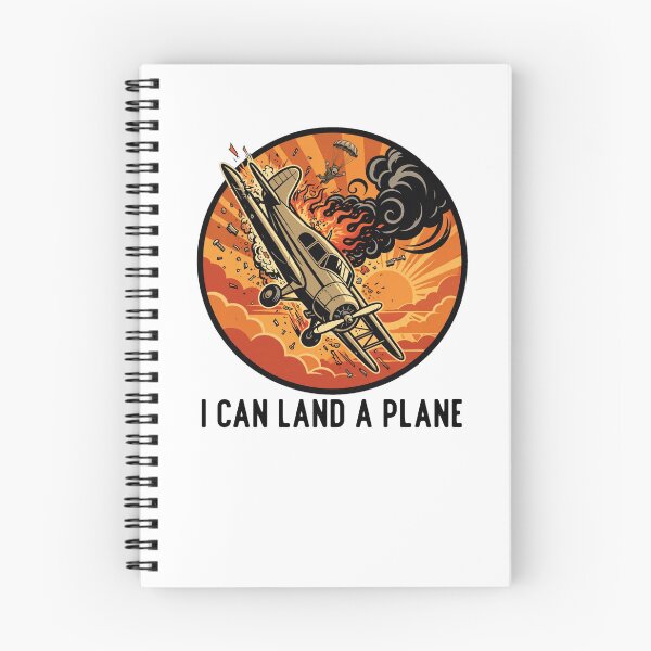 Item preview, I Can Land A Plane Funny Plane Crash Pilot Parachute Retro Sunset designed and sold by Neurospicy Trolls.