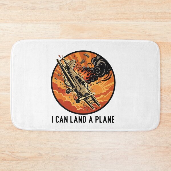 Item preview, I Can Land A Plane Funny Plane Crash Pilot Parachute Retro Sunset designed and sold by Neurospicy Trolls.