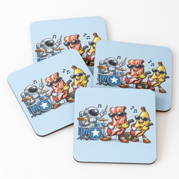 Item preview, Astronaut Bacon Banana Band designed and sold by BROHLine Studio.