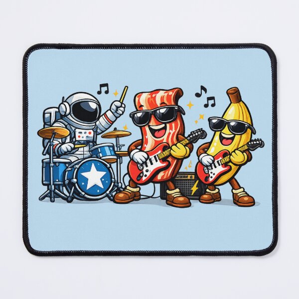 Item preview, Astronaut Bacon Banana Band designed and sold by BROHLine Studio.