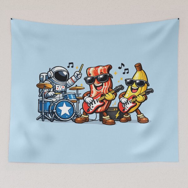 Item preview, Astronaut Bacon Banana Band designed and sold by BROHLine Studio.