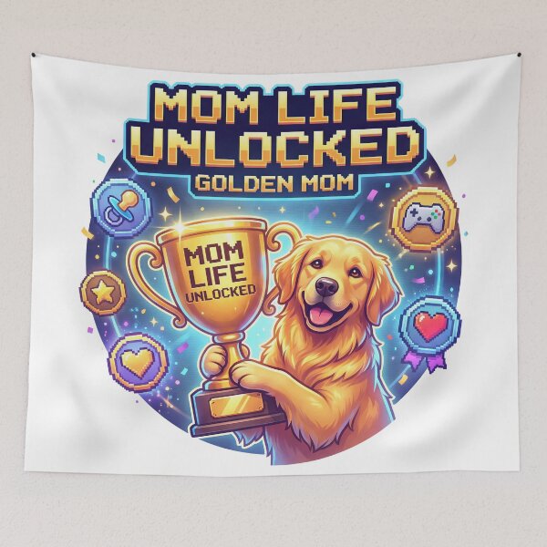 Item preview, Golden Mom Life Unlocked designed and sold by zoughlal.
