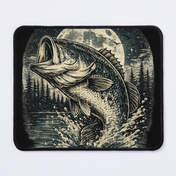 Item preview, Bass in the Moonlight designed and sold by ttuniques.