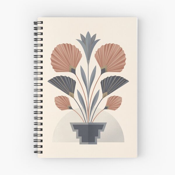 Item preview, Deco Botanical Fronds Mirrored Above a Stepped Vessel designed and sold by Slow Horizon.
