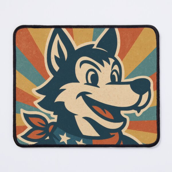 Item preview, Lead with Honor Patriotic Wolf | Bold American Flag Illustration | Vintage USA Americana Wall Art designed and sold by PaintedPixels01.