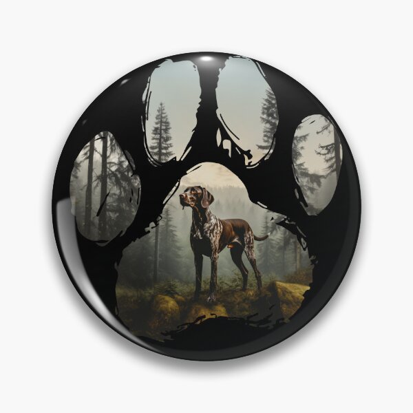 Item preview, Funny German Shorthaired Pointer Paw Foggy Mountain Tree Mom Dad Kids designed and sold by rafaeltto.