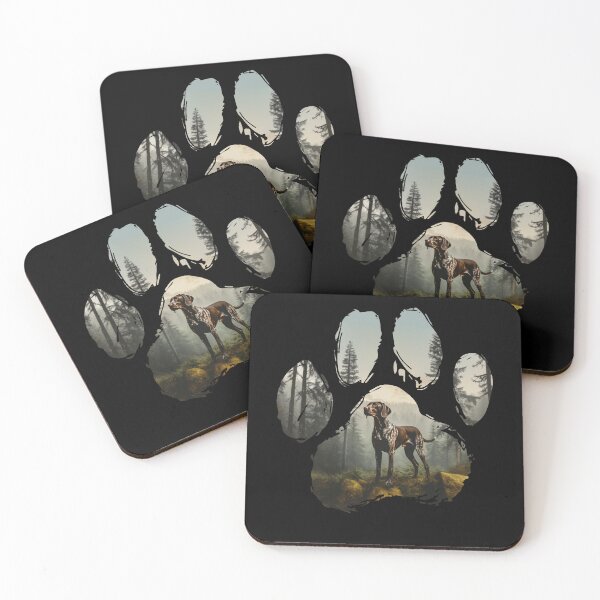 Item preview, Funny German Shorthaired Pointer Paw Foggy Mountain Tree Mom Dad Kids designed and sold by rafaeltto.