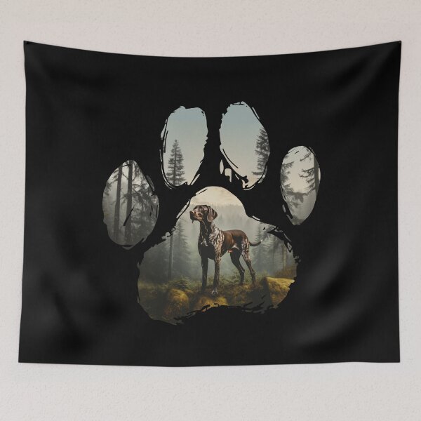 Item preview, Funny German Shorthaired Pointer Paw Foggy Mountain Tree Mom Dad Kids designed and sold by rafaeltto.