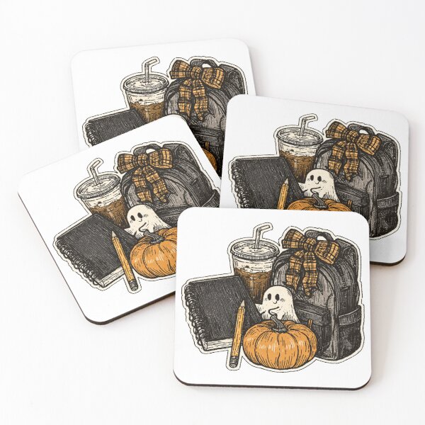 Item preview, Cozy Autumn Back to School Aesthetic Fall Pumpkin and Coffee designed and sold by VectorForge.