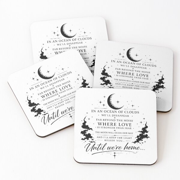 Item preview, Until We're Home Moon Quote designed and sold by Artfully Entertained.