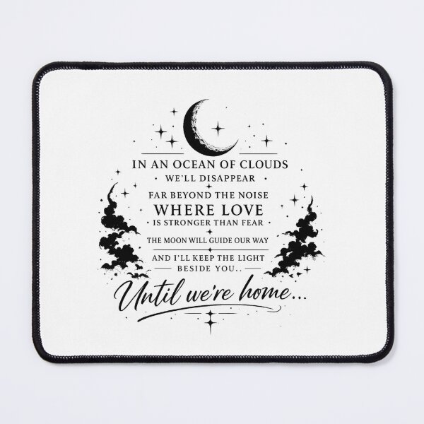 Item preview, Until We're Home Moon Quote designed and sold by Artfully Entertained.