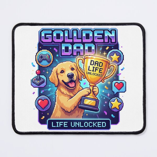 Item preview, Golden Dad Life Unlocked designed and sold by zoughlal.