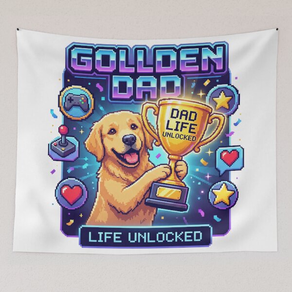 Item preview, Golden Dad Life Unlocked designed and sold by zoughlal.