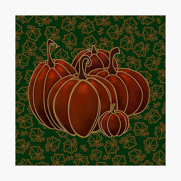 Item preview, Pumpkin patch - dark Halloween - Cabincore designed and sold by OhNoNotAgain42.