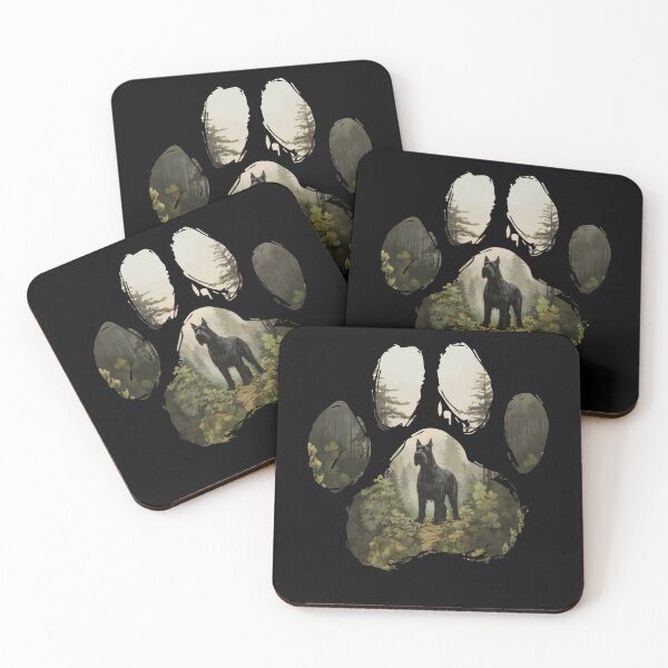Item preview, Funny Giant Schnauzer Paw Foggy Mountain Tree Mom Dad Kids designed and sold by rafaeltto.