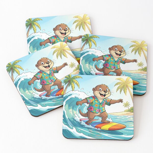Item preview, Surf's Up - Surfing Otter designed and sold by HiddenCitadel.