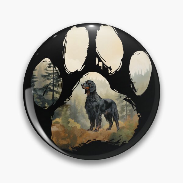 Item preview, Funny Gordon Setter Paw Foggy Mountain Tree Mom Dad Kids designed and sold by rafaeltto.