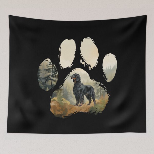 Item preview, Funny Gordon Setter Paw Foggy Mountain Tree Mom Dad Kids designed and sold by rafaeltto.