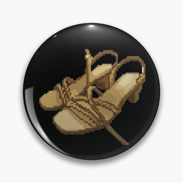 Item preview, Pixelated Pair Of Golden Heels designed and sold by CamilasPrints.