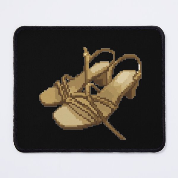 Item preview, Pixelated Pair Of Golden Heels designed and sold by CamilasPrints.