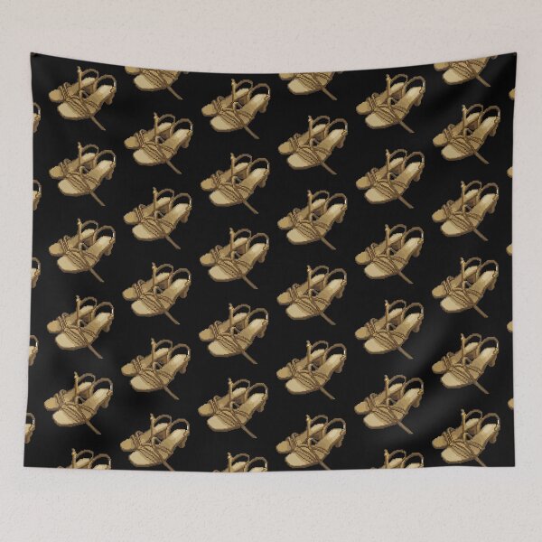 Item preview, Pixelated Pair Of Golden Heels designed and sold by CamilasPrints.