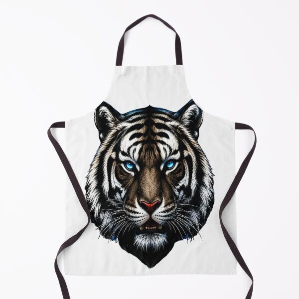 Aperçu de l'œuvre Majestic White Tiger Wildlife Art créée et vendue par TCDesigne.