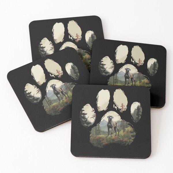 Item preview, Funny Great Dane Paw Foggy Mountain Tree Mom Dad Kids designed and sold by rafaeltto.