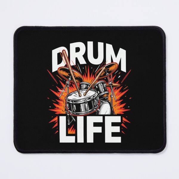 Item preview, Drum Life – Explosive Drum Kit Rock Design designed and sold by Midnight Veil Designs.