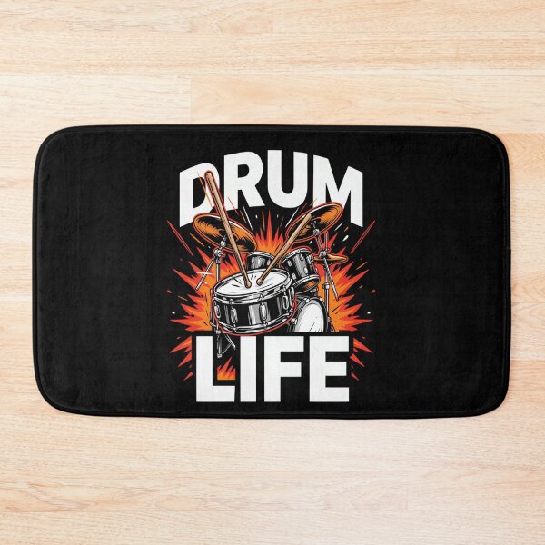 Item preview, Drum Life – Explosive Drum Kit Rock Design designed and sold by Midnight Veil Designs.