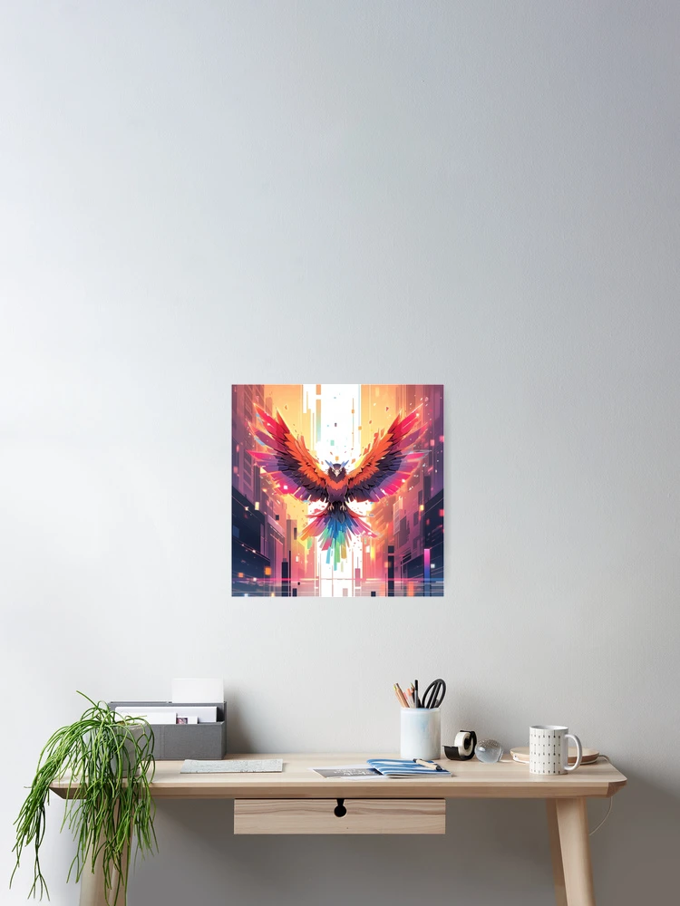 Thumbnail 2 of 3, Poster, Phoenix Rising designed and sold by Solace Sparkles.